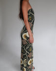 Silk Jersey Patterned Dress