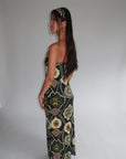 Silk Jersey Patterned Dress