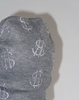 Rhinestone $ Beanie in Grey