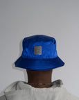 Satin Bucket Hat in Blue